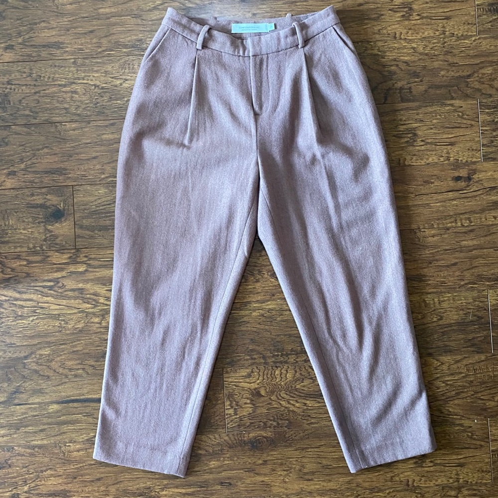 Simons Contemporaine Wool Blend Cropped Pants